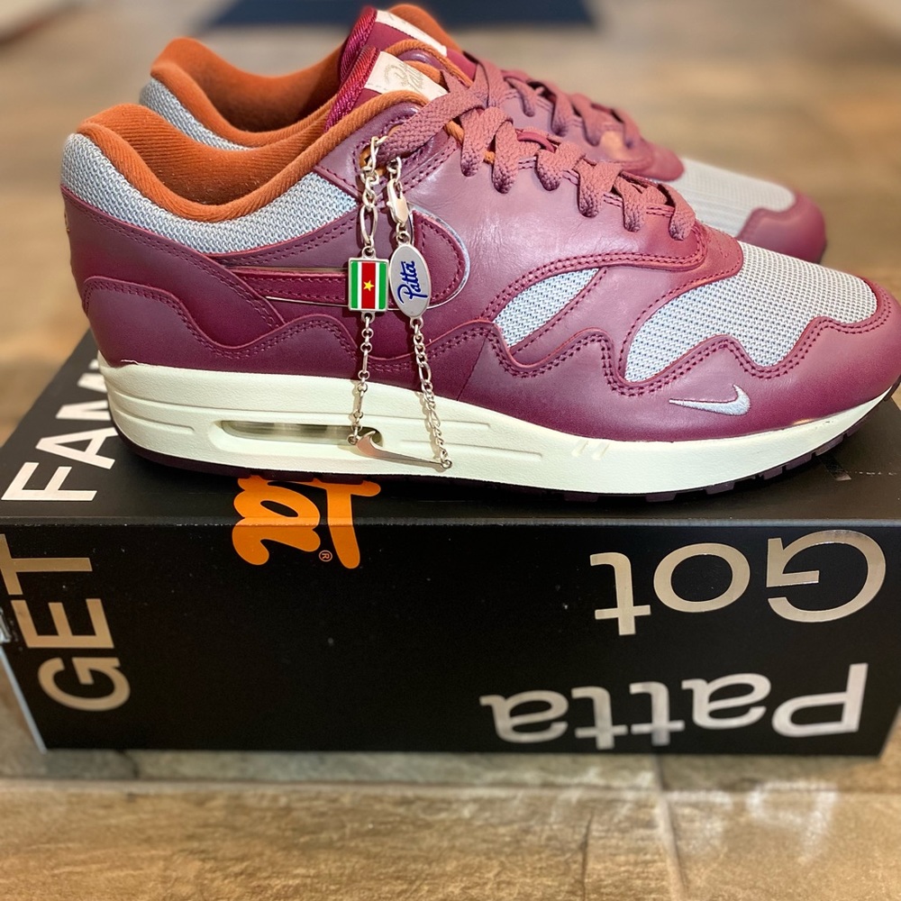 2021 Patta x Air Max 1 'Rush Maroon